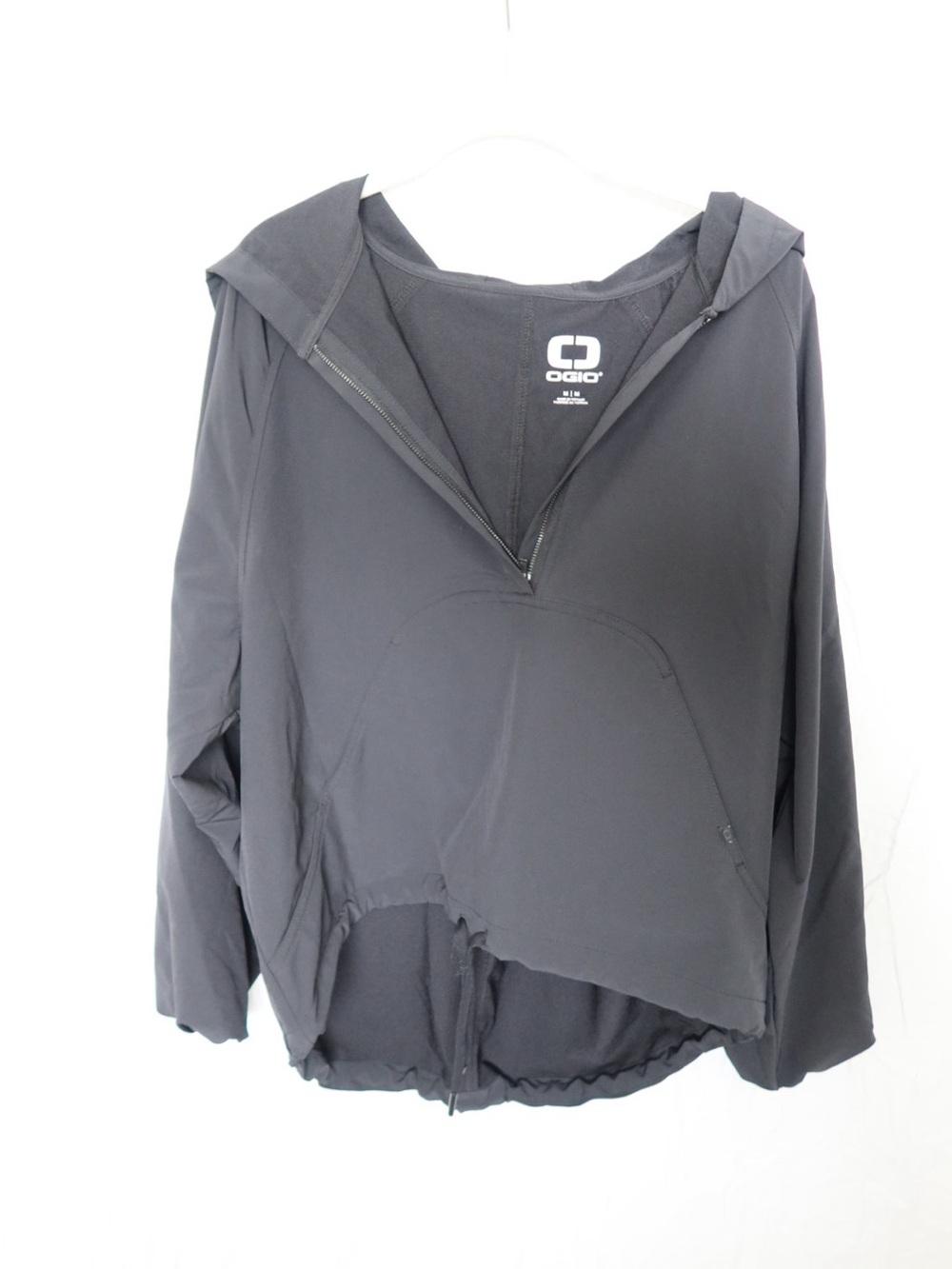 OGIO Black Hooded Utility Pullover Jacket